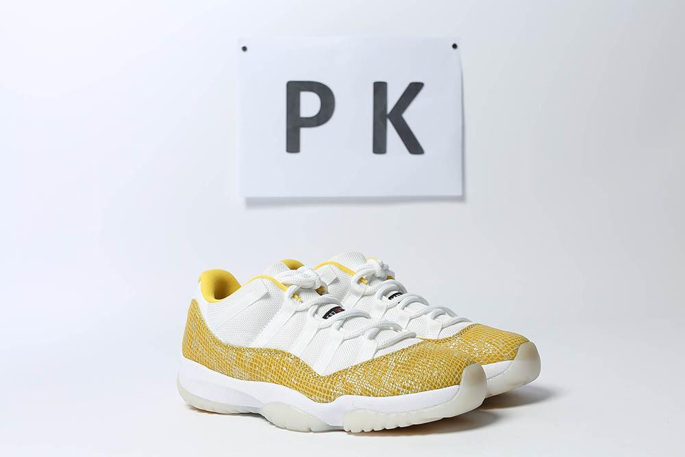 PK GOD Jordan 11 Retro Low Tour Yellow Snakeskin RETAIL MATERIALS READY TO SHIP